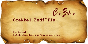 Czekkel Zsófia névjegykártya