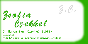 zsofia czekkel business card